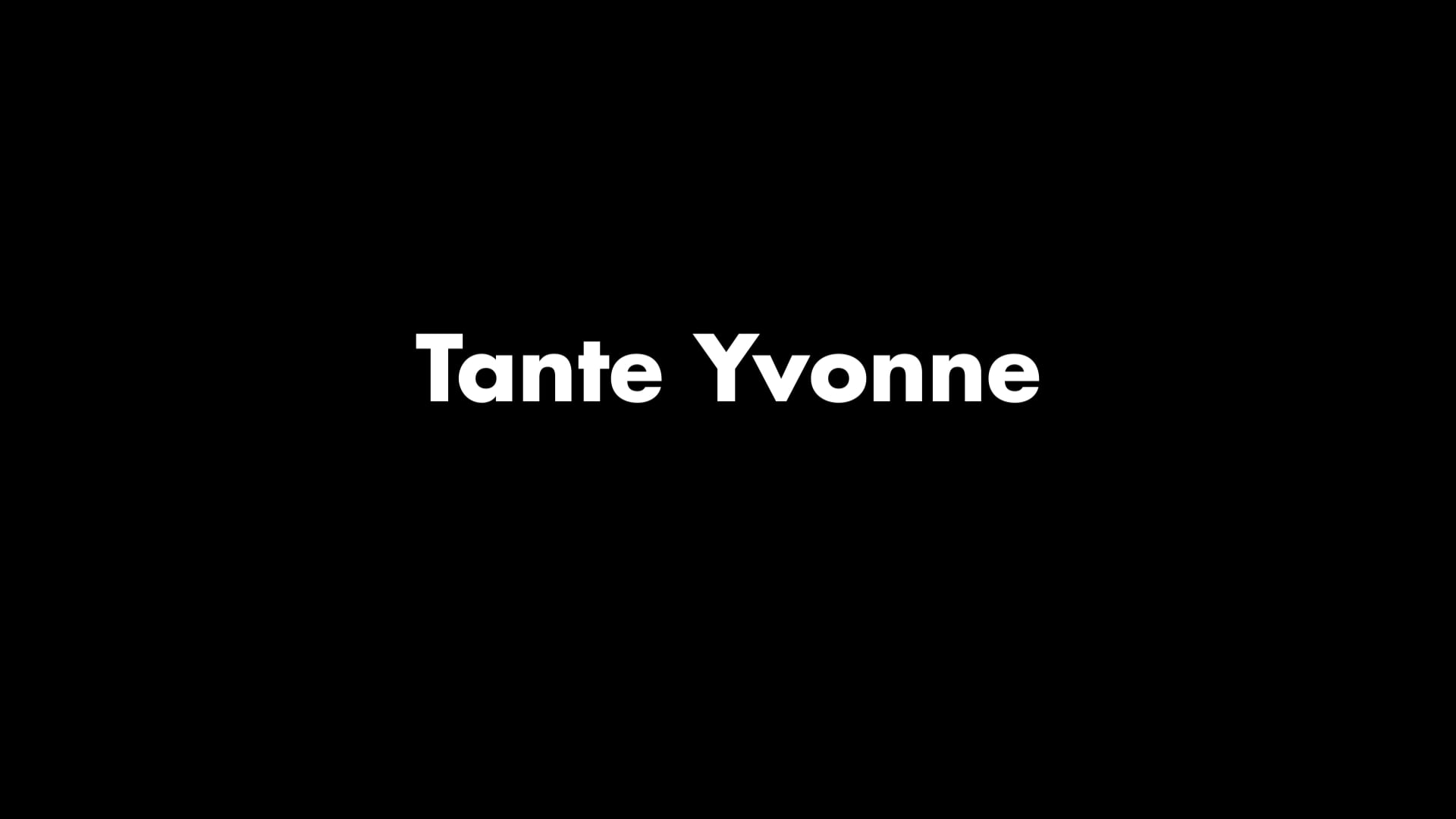 Teaser Tante Yvonne, Création 2019.