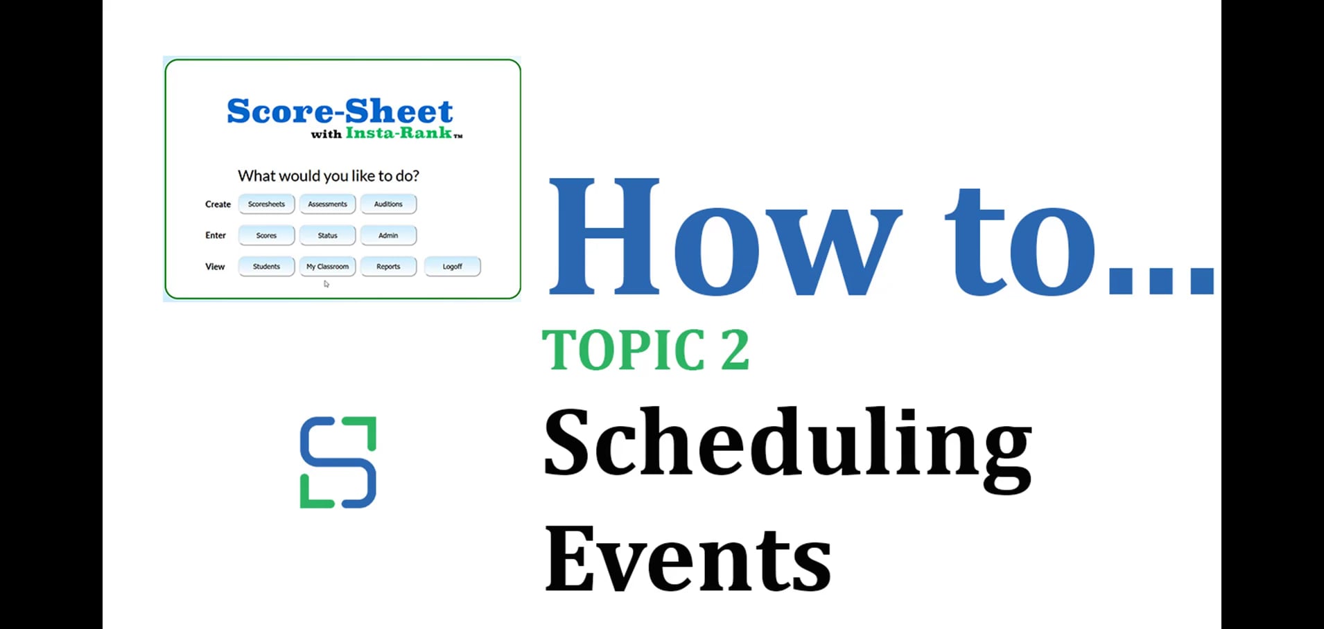 8 - SCHEDULING EVENTS