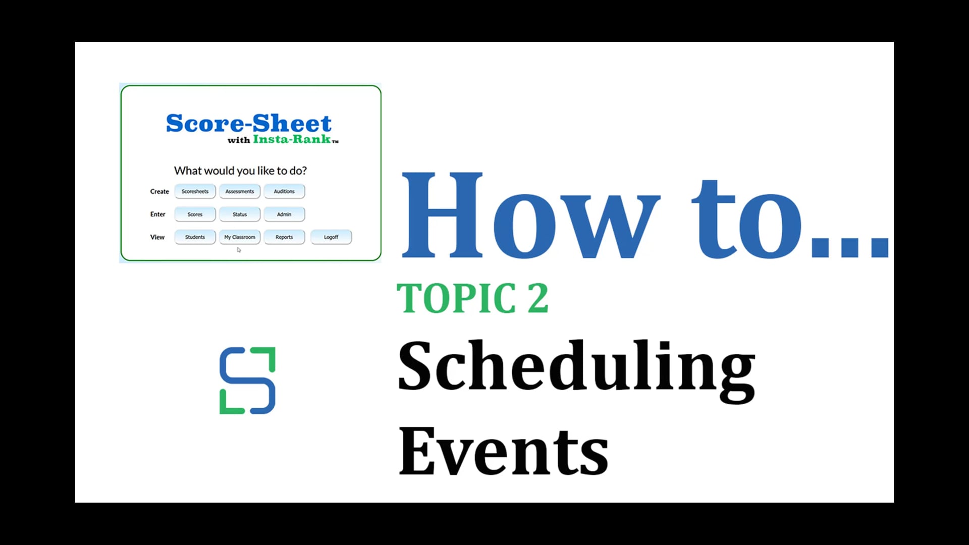 8 - SCHEDULING EVENTS