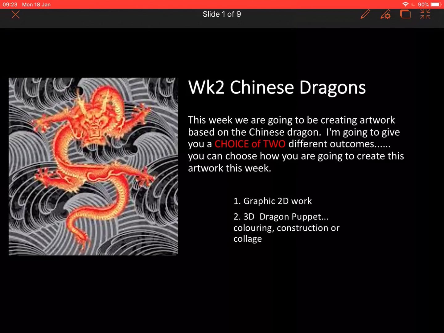 Explanation of Week 2 Chinese Dragons