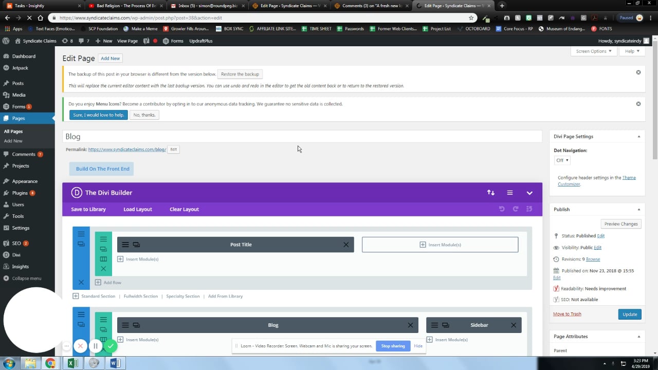 Blogging on WordPress on Vimeo