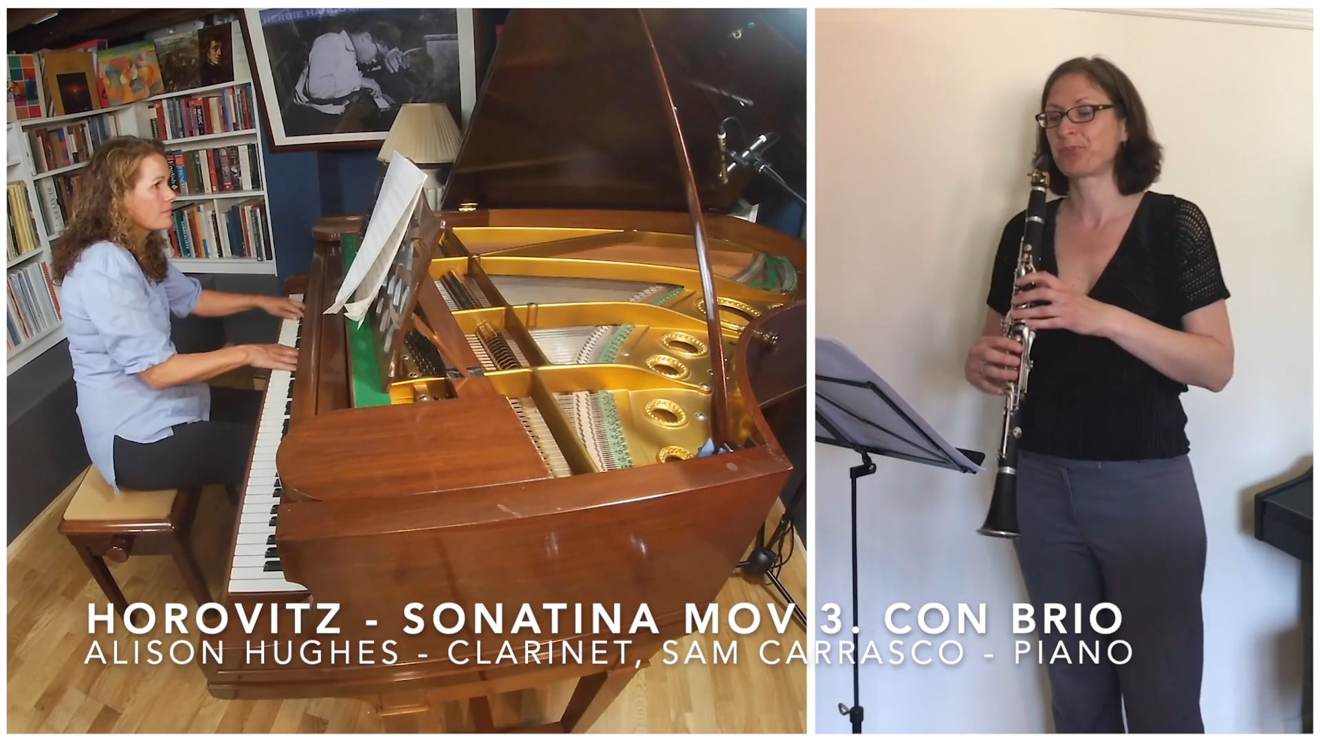 Joseph Horovitz - Sonatina for Clarinet & Piano, Mov 3 Con brio - Alison Hughes & Samantha Carrasco