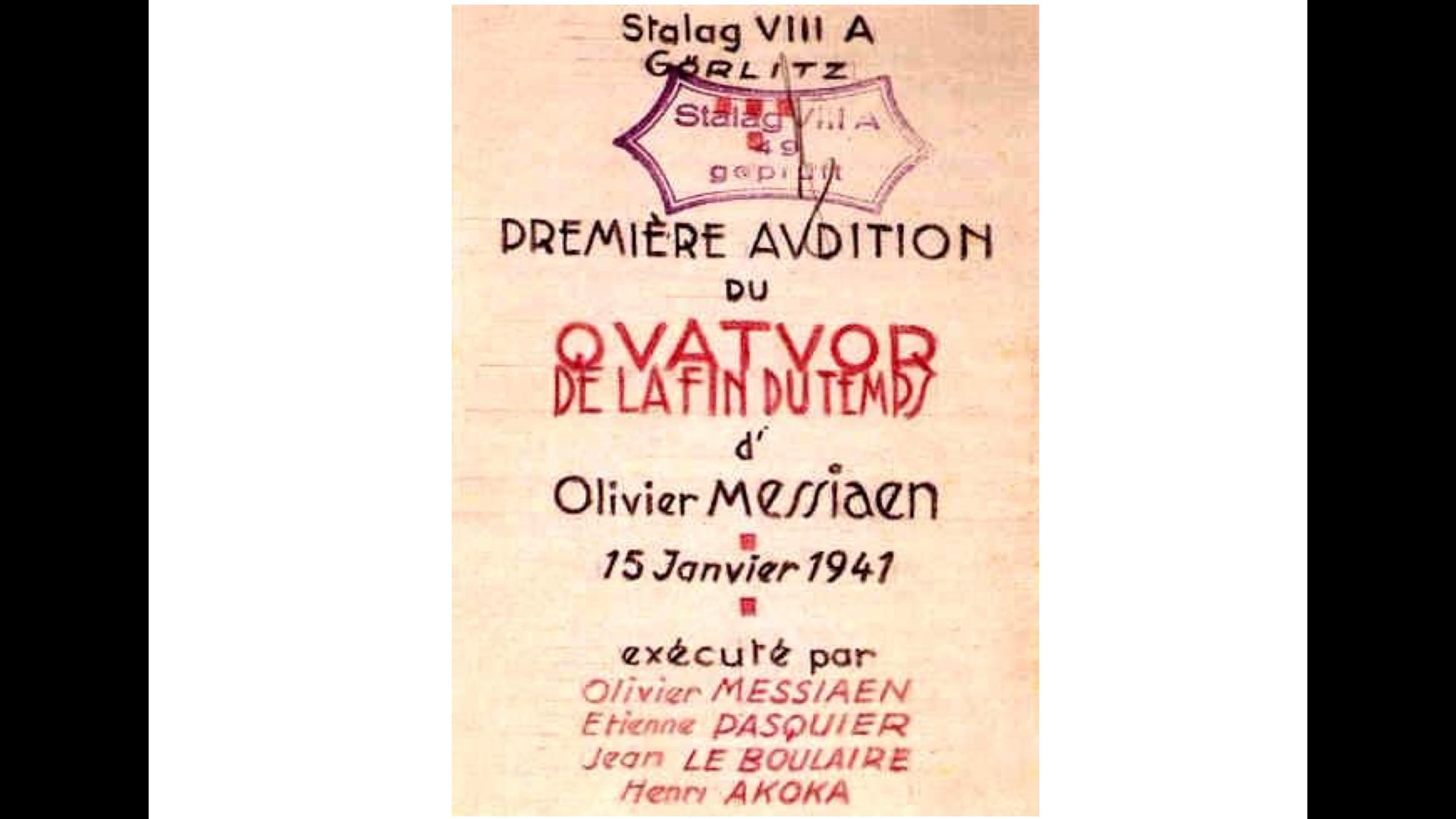 Olivier Messiaen - Quartet for the End of Time III. Abîme des Oiseaux