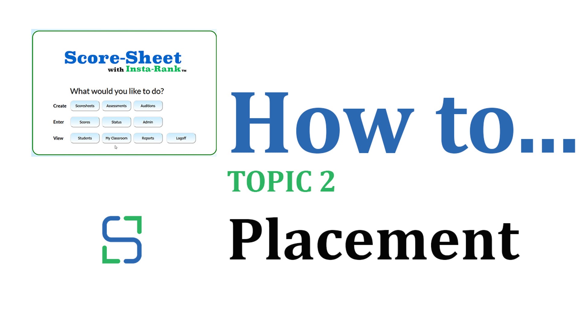 13 - PLACEMENT