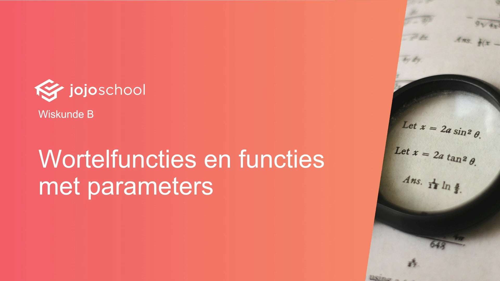 Wortelfuncties en functies met parameters
