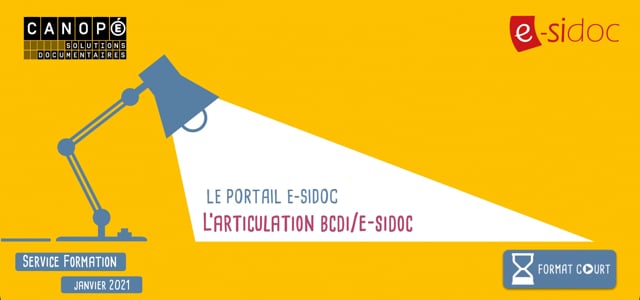 L’articulation BCDI/e-sidoc