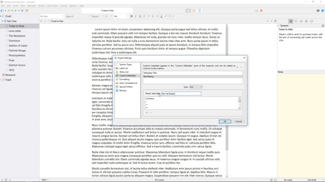 Tailor Projects Using Custom Metadata