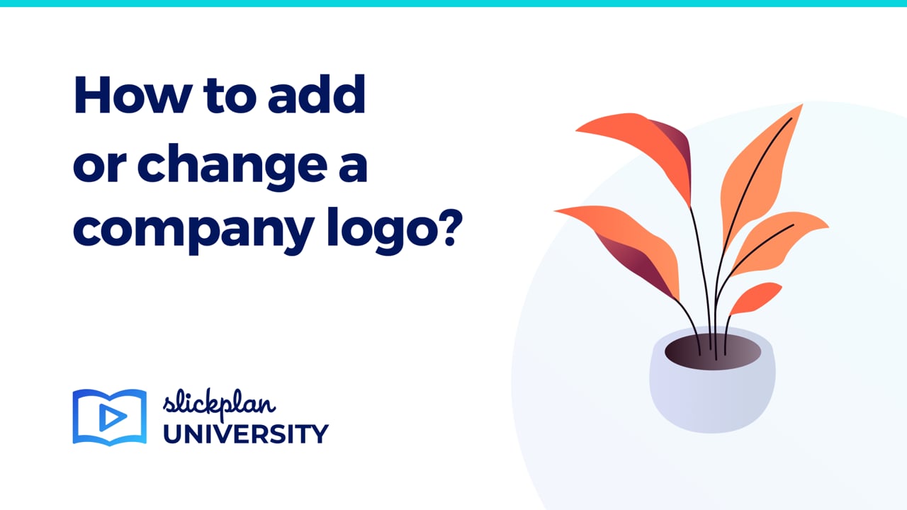 How to add or change a company logo?