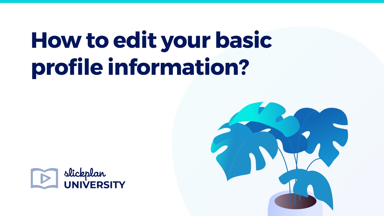 How to edit your basic profile information?