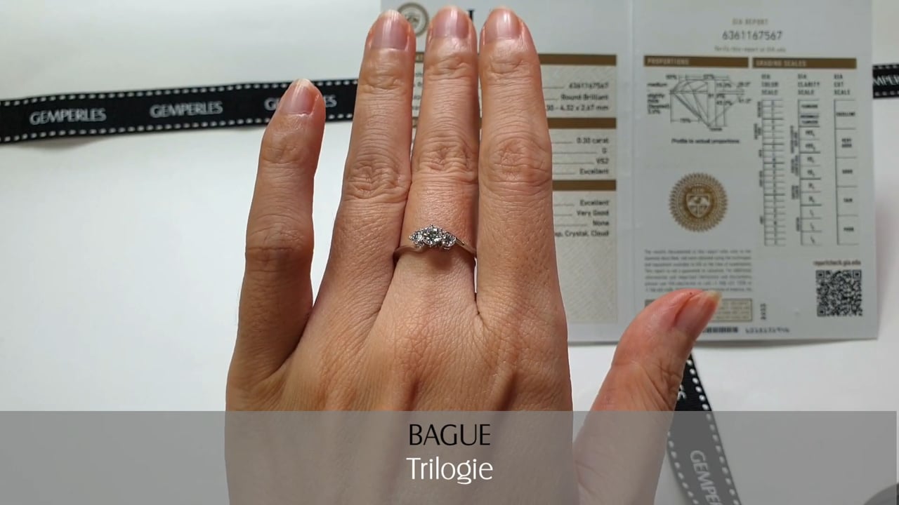 Bague discount fiancaille trilogie