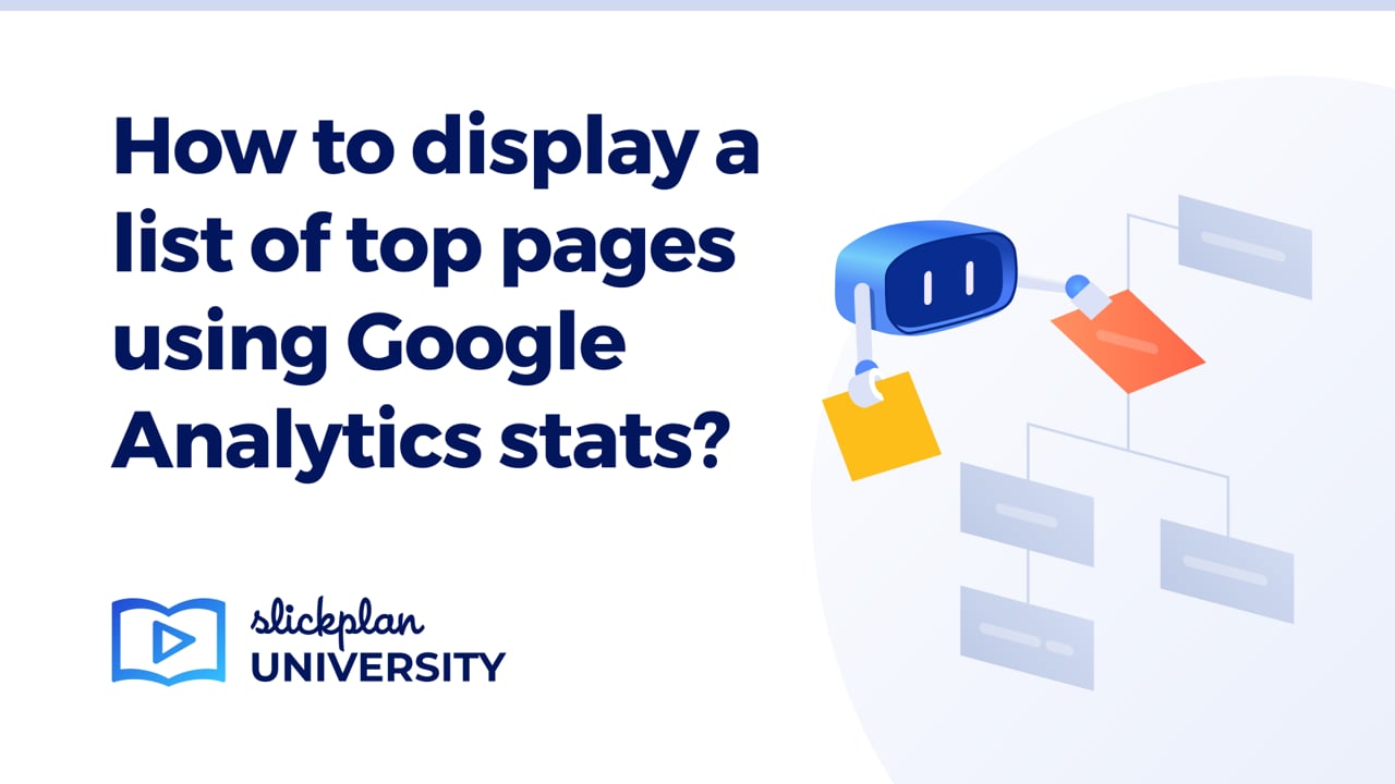 How to display a list of Top Pages using Google Analytics stats video