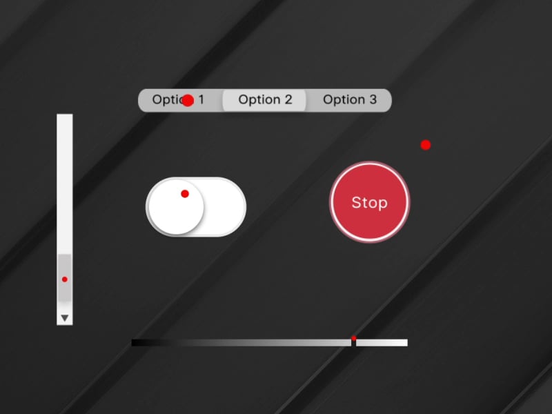 UI elements on Vimeo