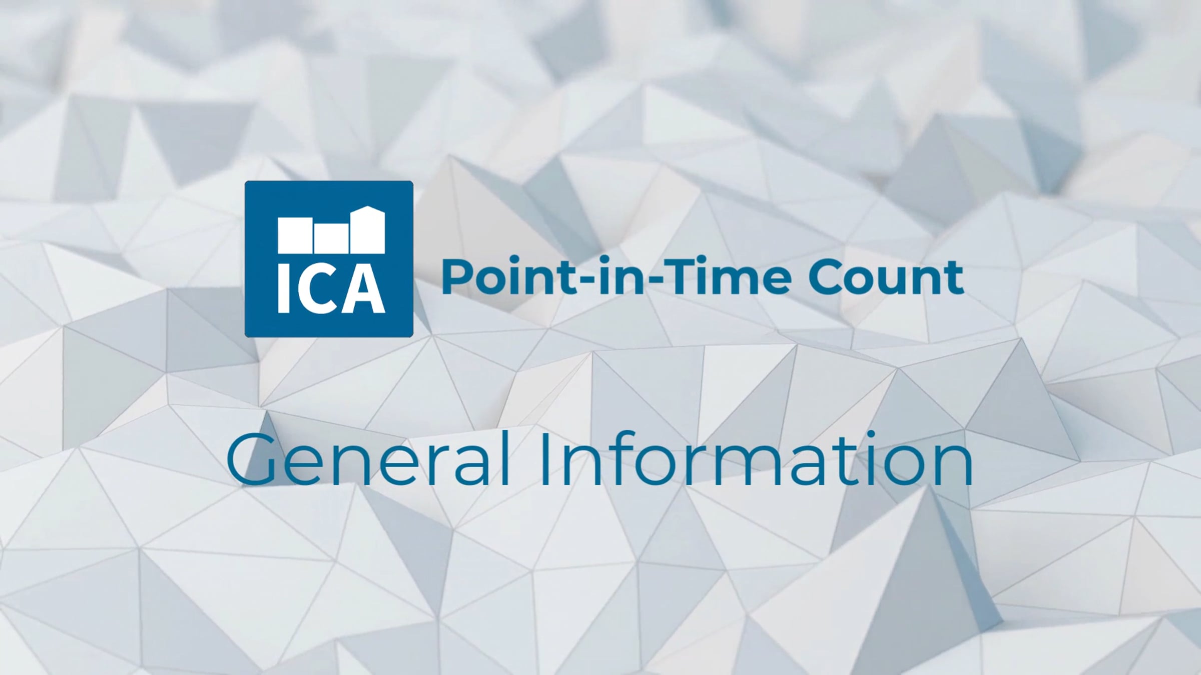 Point-in-Time Count - General Information | Videos & Movies on Vimeo