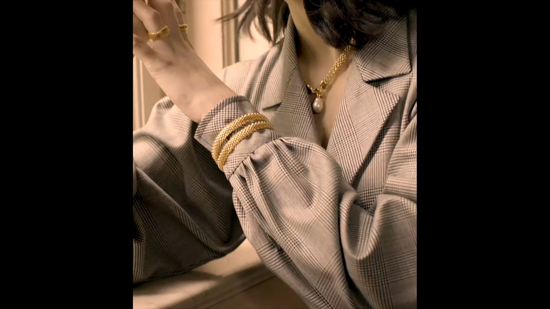 Doina Wide Chain Bracelet in Sterling Silver | Jewellery by Monica 