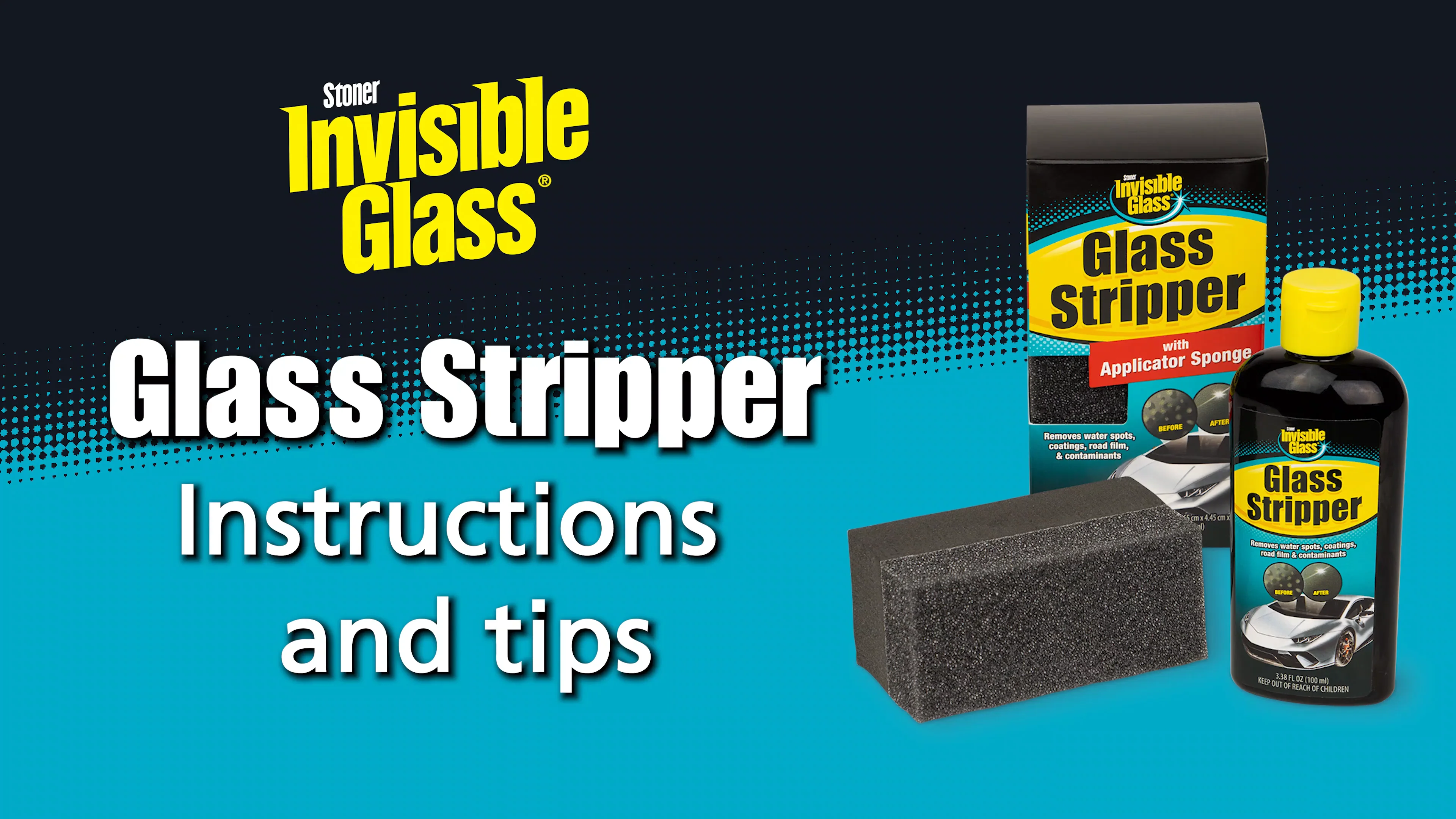 How To Remove Glass Water Spots From Your Car Windows - Invisible Glass Glass  Stripper 