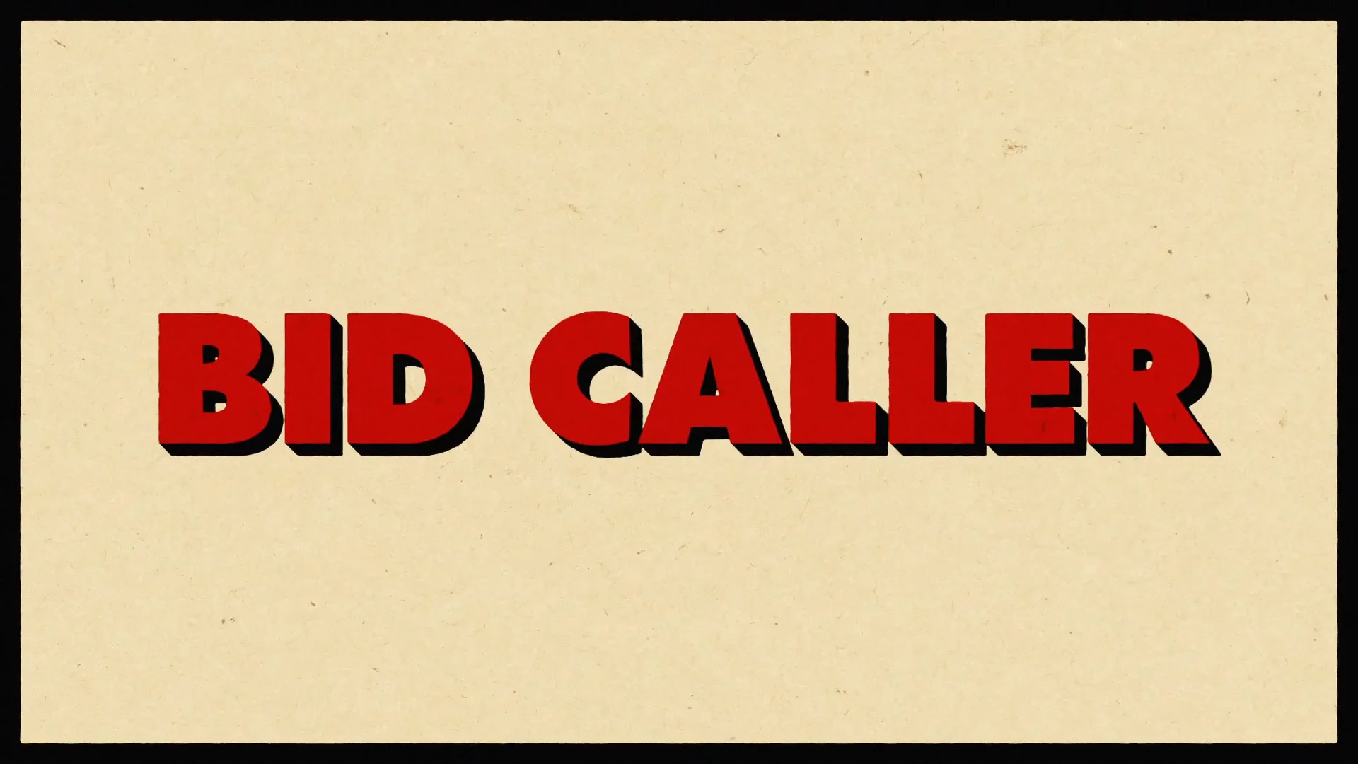 Bid Caller 2021 Documentary Short on Vimeo
