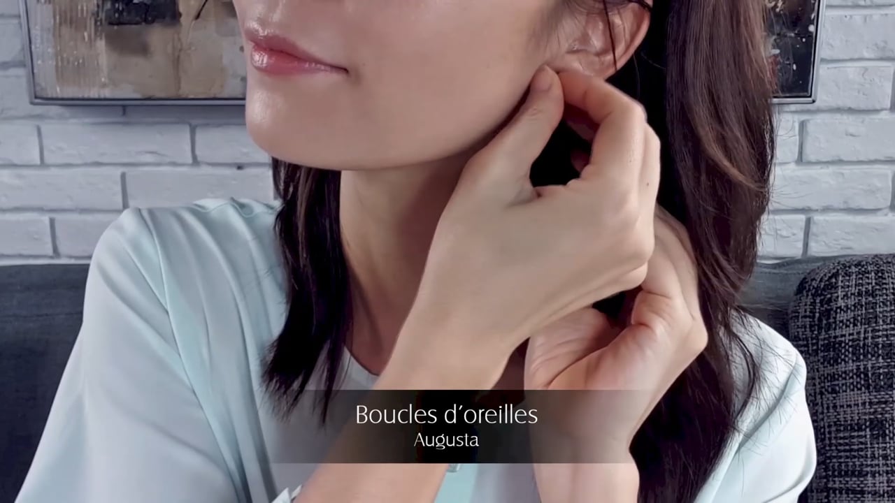 Orecchini Augusta - Oro Bianco & Diamanti | Gemperles