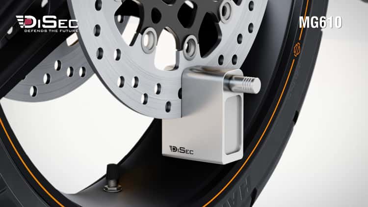 MG610  motorbike disc lock with magnetic key / blocca disco moto con  chiave magnetica on Vimeo