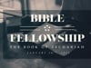 January 20, 2021 Bible Fellowship