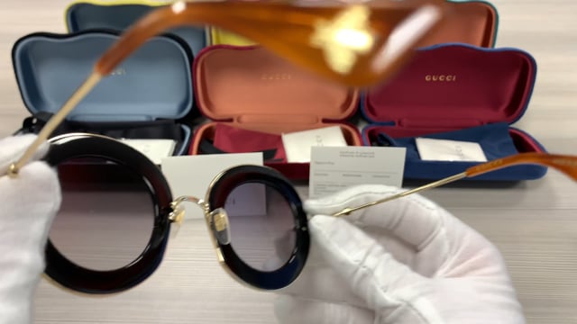 Gucci GG0113S 008 Sunglasses Women display picture 1
