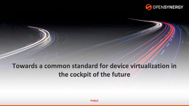 Towards a common standard for device virtualization in the cockpit of the future