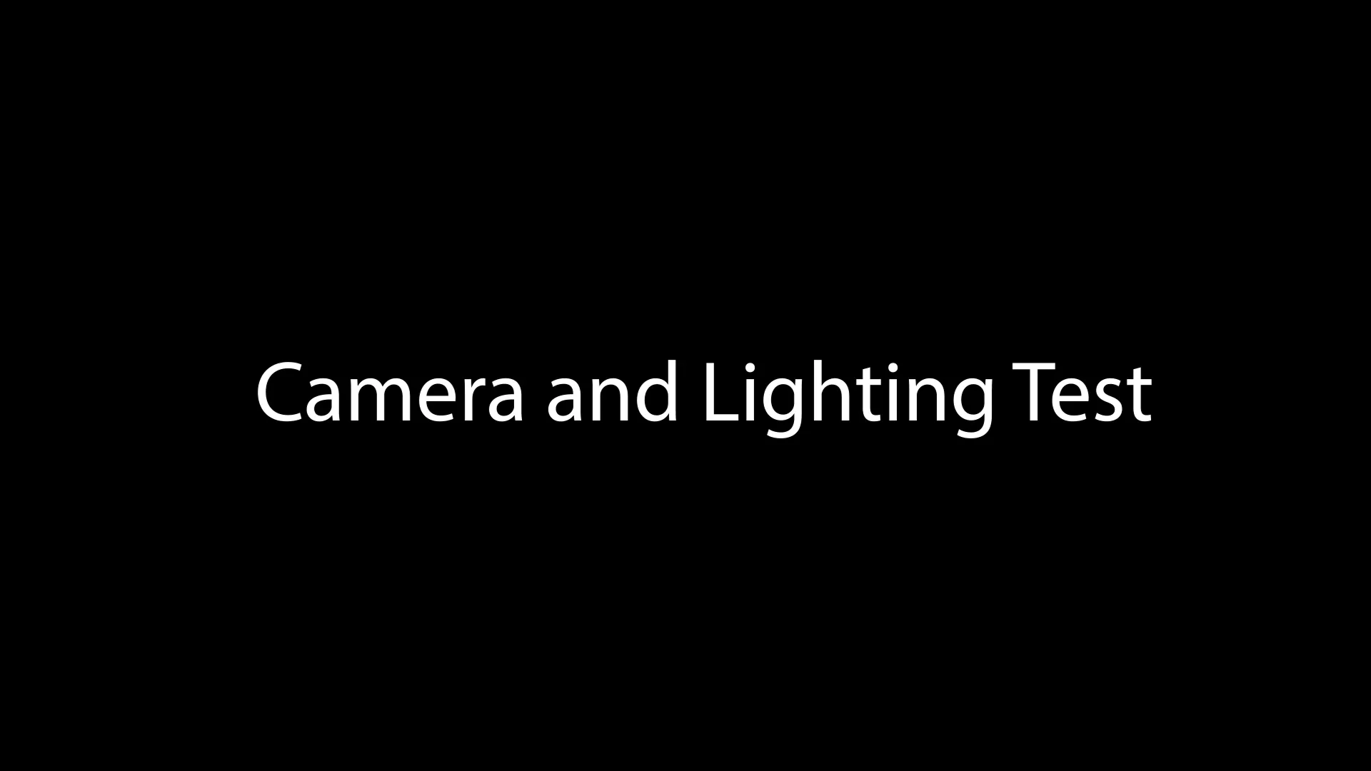 Camera and Lighting Test-1 on Vimeo
