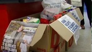 Bona resposta dels escalencs en la campanya de recollida d'aliments