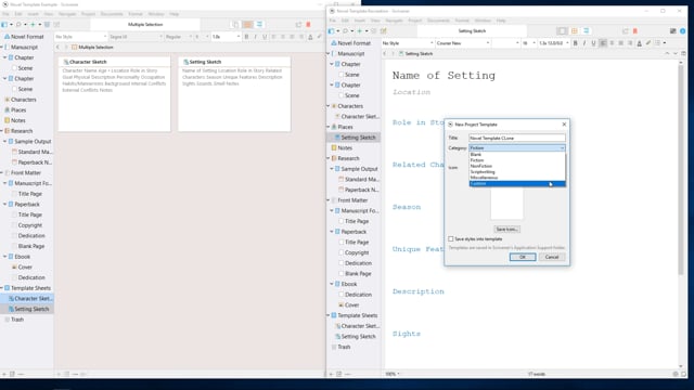 Working with Project Templates