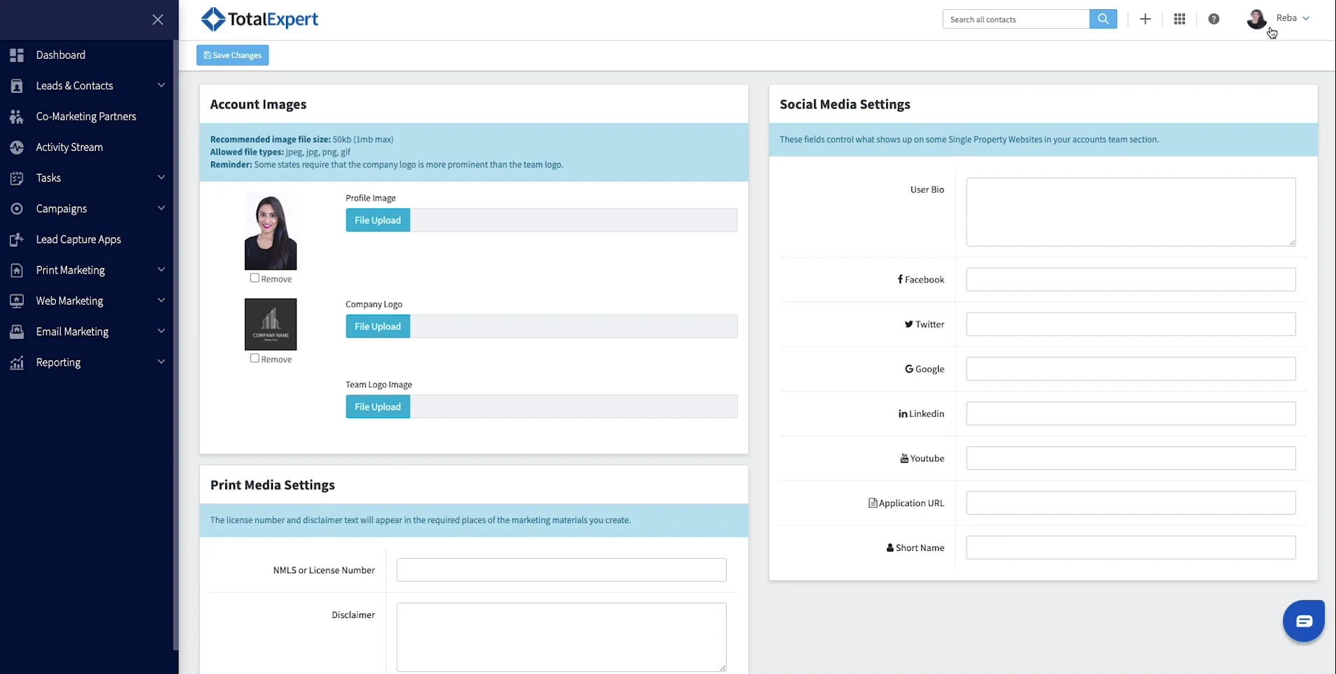 Settings on Vimeo