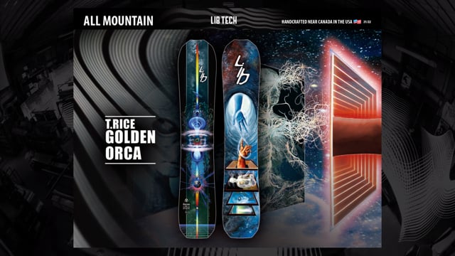 超大特価スノーボードLIB TECH GOLDEN ORCA