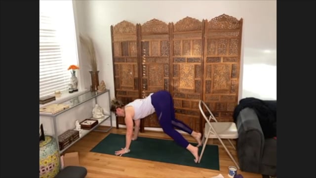 Ardha Adho Mukha Vrksasana (half handstand) - instructional video with a wall (or chair)