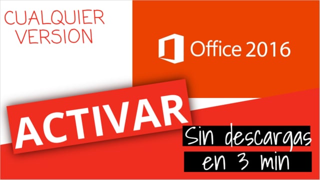 Activar Office 2016 - Luis Nieto