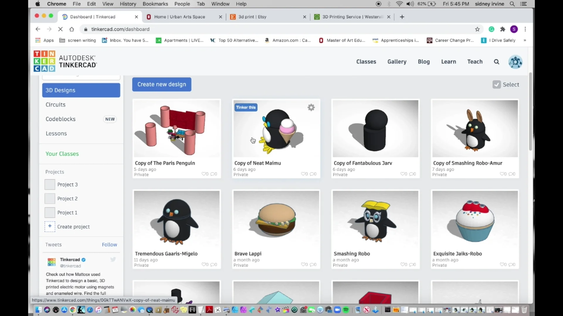 Tinkercad Penguin Tutorial on Vimeo