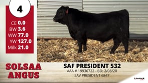 Lot #4 - SAF PRESIDENT 532