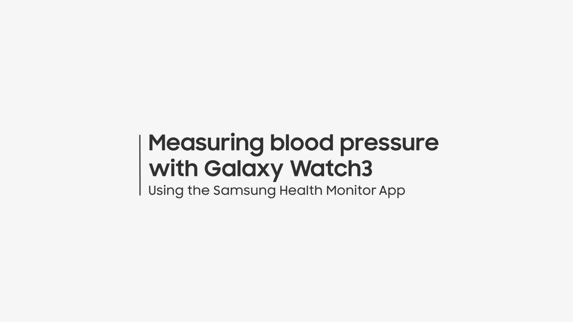 Watch3 Tutorial Video Measuring blood pressure