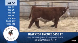 Lot #51 - BLACKTOP ENCORE 0453 ET