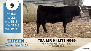 Lot #9 - TSA MR HI LITE H069