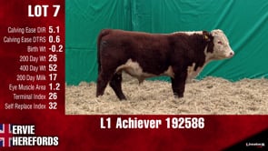 Lot #7 - L1 ACHIEVER 192586