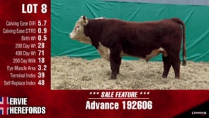 Lot #8 - ADVANCE 192606