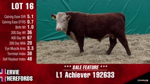 Lot #16 - L1 ACHIEVER 192633