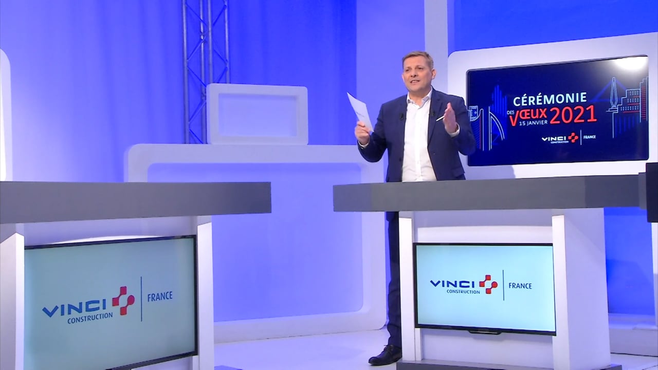 Cérémonie de vœux digitalisée pour VINCI Construction