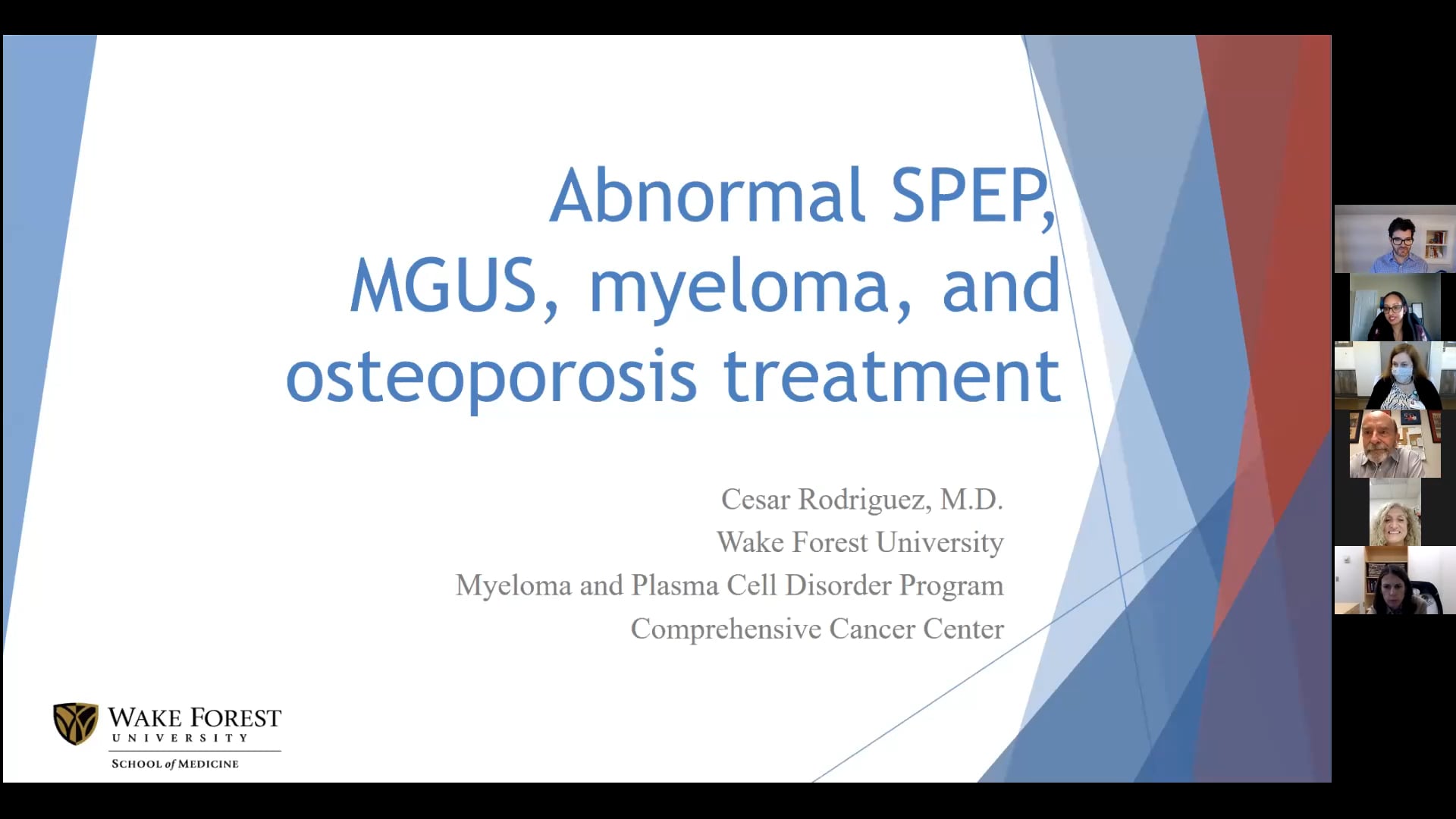 FLS ECHO: Abnormal SPEP, MGUS, Myeloma, & Osteoporosis Treatment On Vimeo