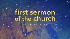 First Sermon of the Church