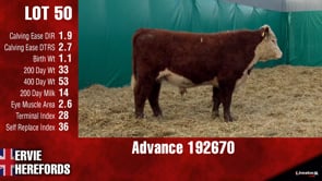 Lot #50 - ADVANCE 192670