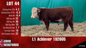 Lot #44 - L1 ACHIEVER 192605