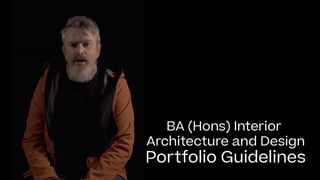 Interior Architecture and Design Portfolio Guide 2021