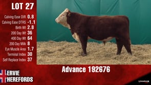 Lot #27 - ADVANCE 192676