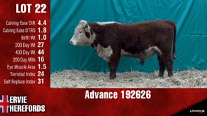 Lot #22 - ADVANCE 192626