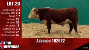 Lot #20 - ADVANCE 192622