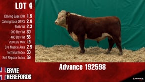 Lot #4 - ADVANCE 192598